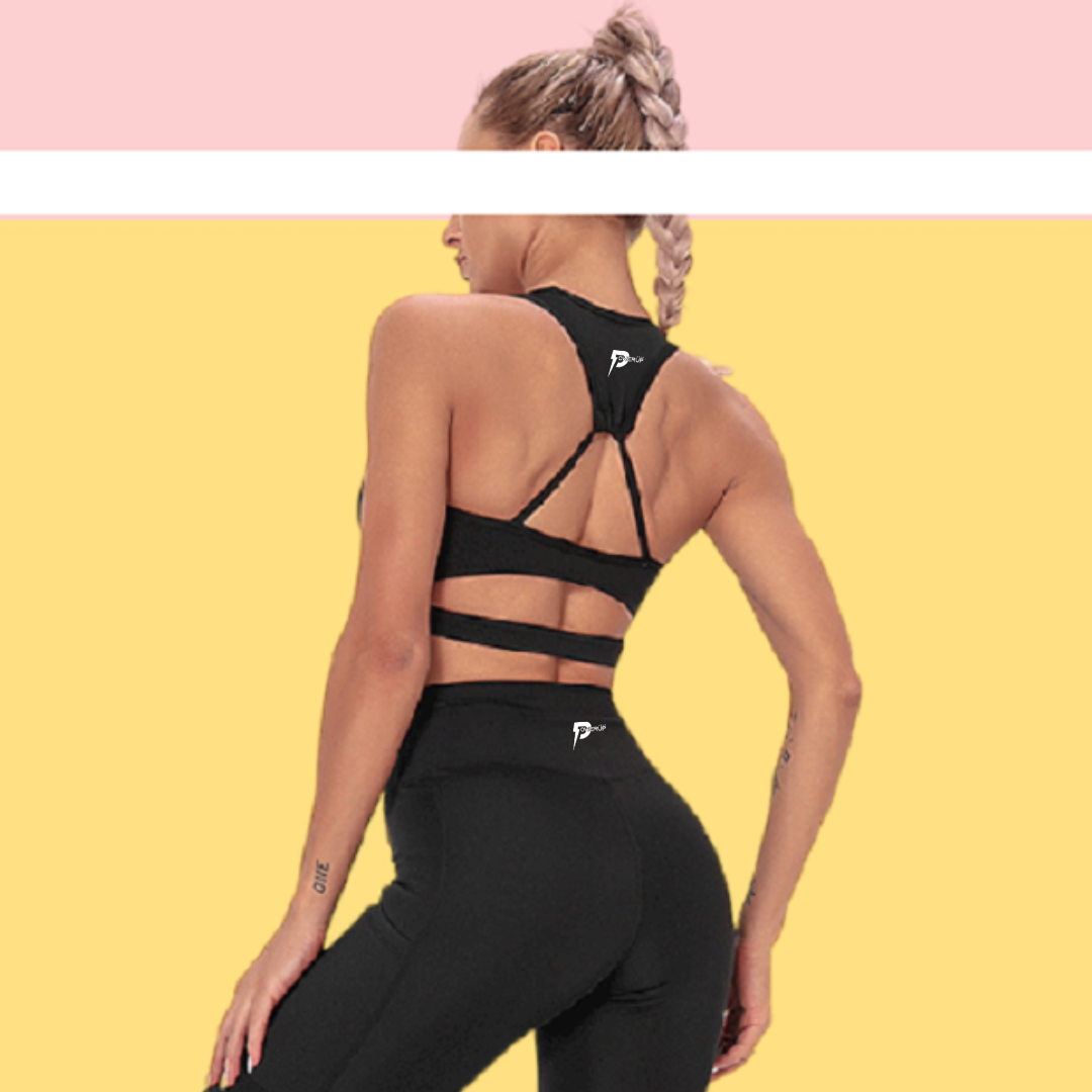 PowerUp Wear: Brassieres de sport Flexy Rembourrée Dos Boxeur