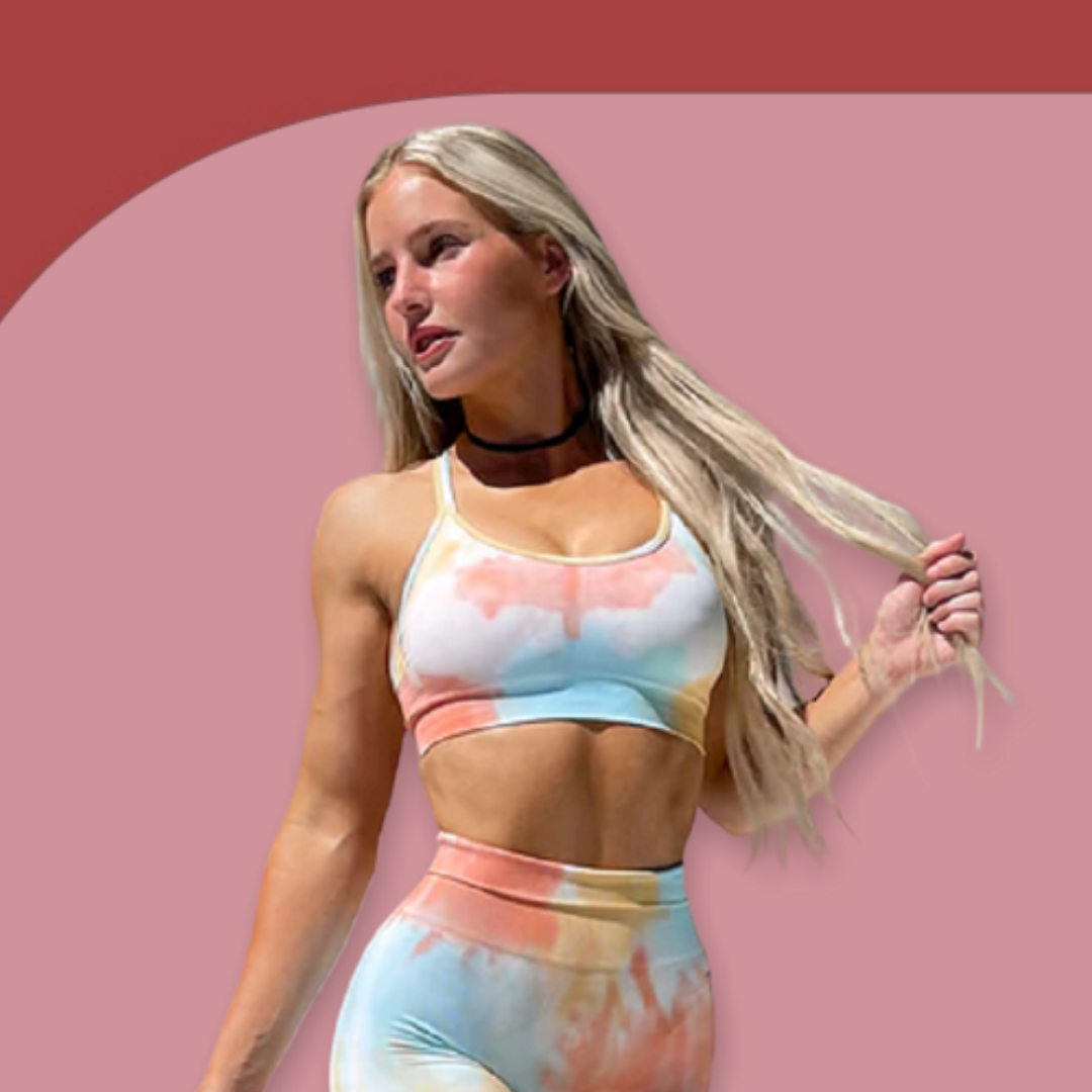 PowerUp Wear-Brassière de Sport Gradient Tie Dye Rembourrée